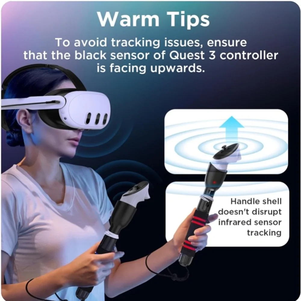 NEW Open Box YOGES Handle Attachments Compatible with Meta Quest 3S/ Quest 3/ Oc